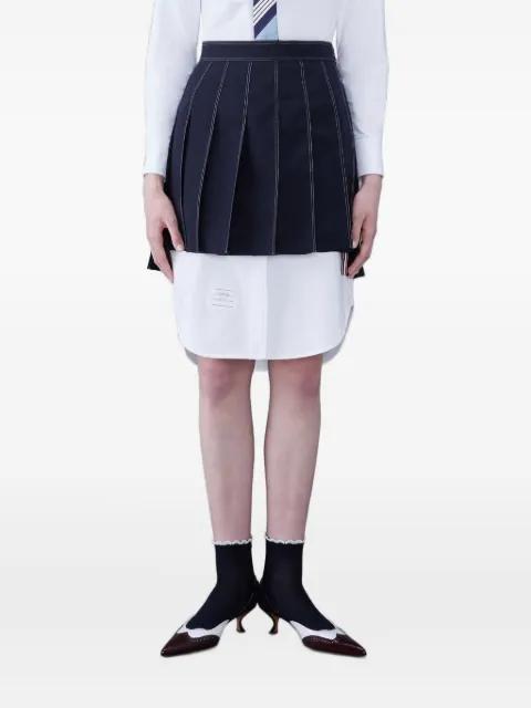 pleated mini skirt by THOM BROWNE