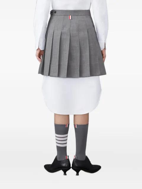 pleated mini skirt by THOM BROWNE