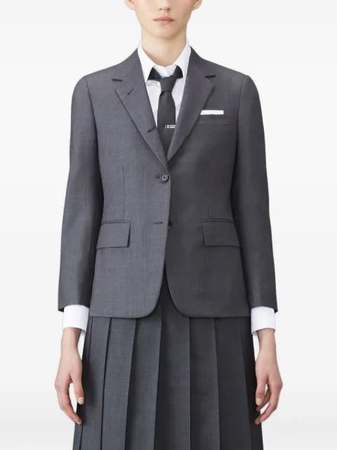 pleated wool jacket by THOM BROWNE