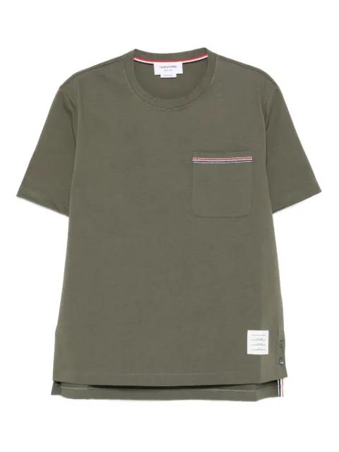 pocket-detail T-shirt by THOM BROWNE