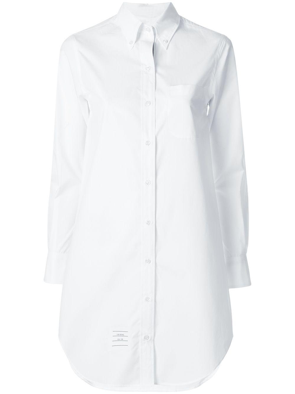 poplin shirt dress by THOM BROWNE