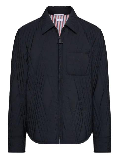 quilted diamond-pattern jacket by THOM BROWNE