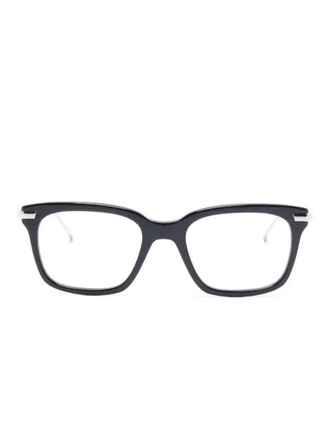rectangle-frame glasses by THOM BROWNE
