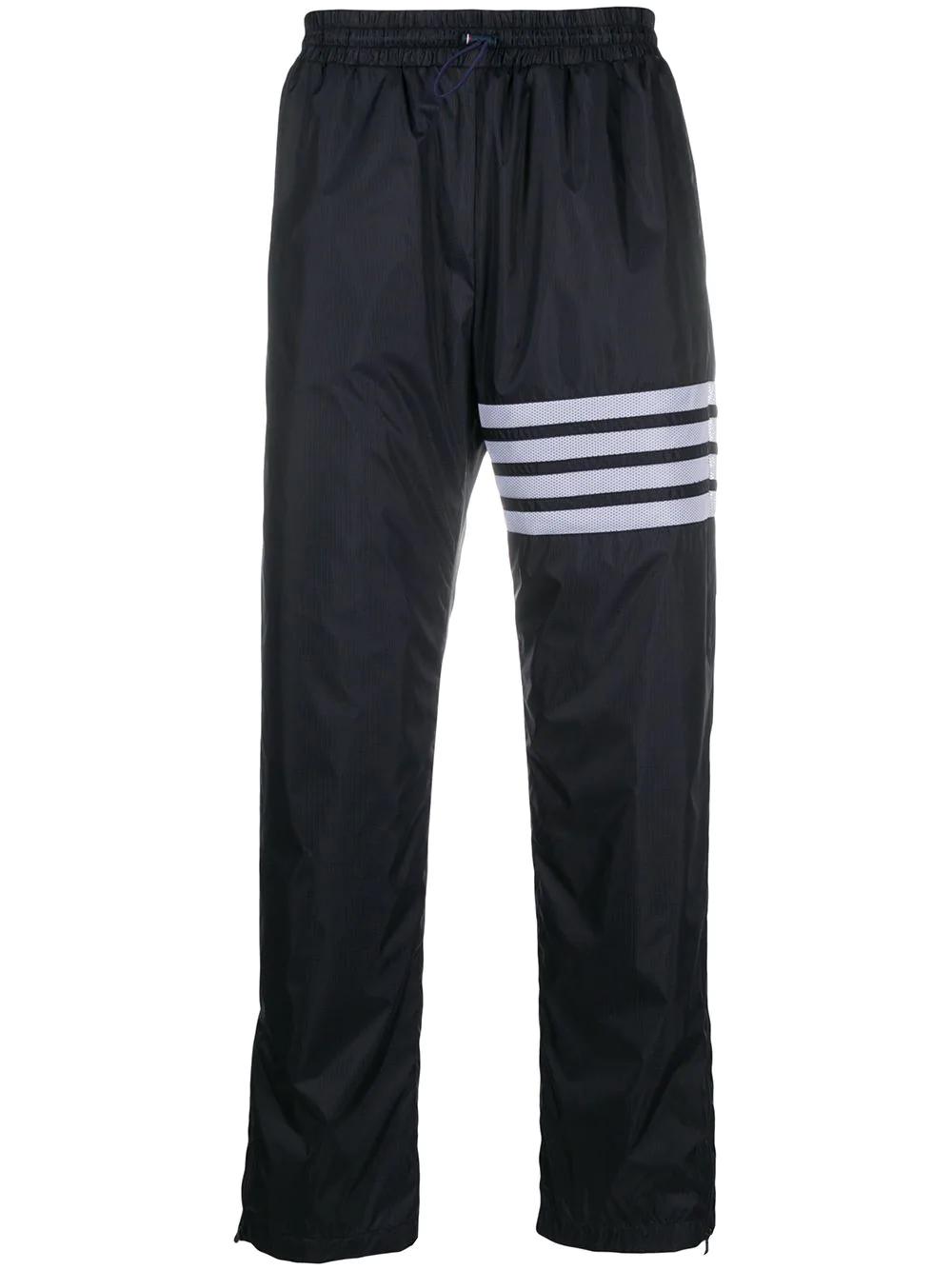 ripstop straight-leg track pants by THOM BROWNE