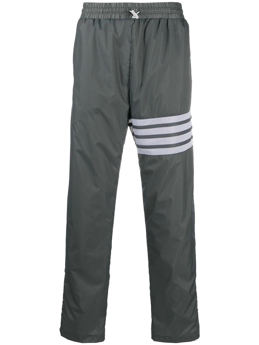 ripstop straight-leg track pants by THOM BROWNE