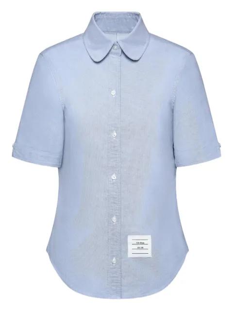 round-collar short-sleeve shirt by THOM BROWNE