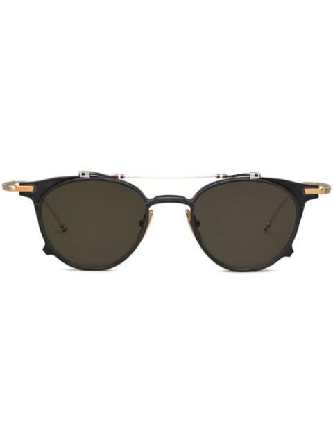 round-frame flip-up sunglasses by THOM BROWNE