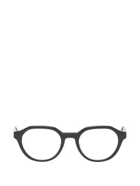 round-frame glasses by THOM BROWNE