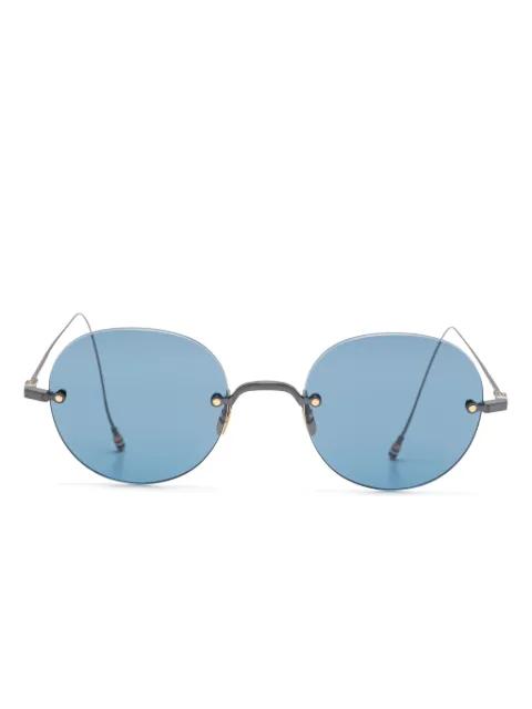 round-frame sunglasses by THOM BROWNE