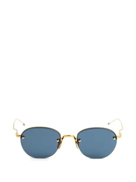round-frame sunglasses by THOM BROWNE