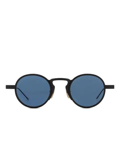 round-frame sunglasses by THOM BROWNE
