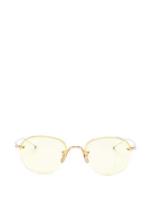 round-frame sunglasses by THOM BROWNE