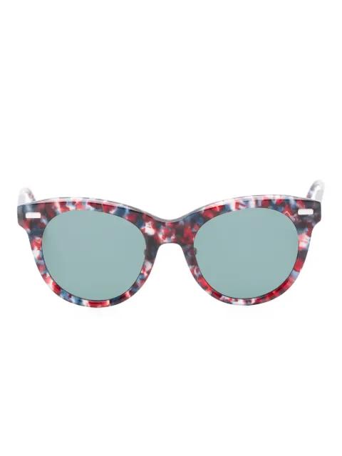 round-frame sunglasses by THOM BROWNE