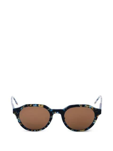 round frame sunglasses by THOM BROWNE