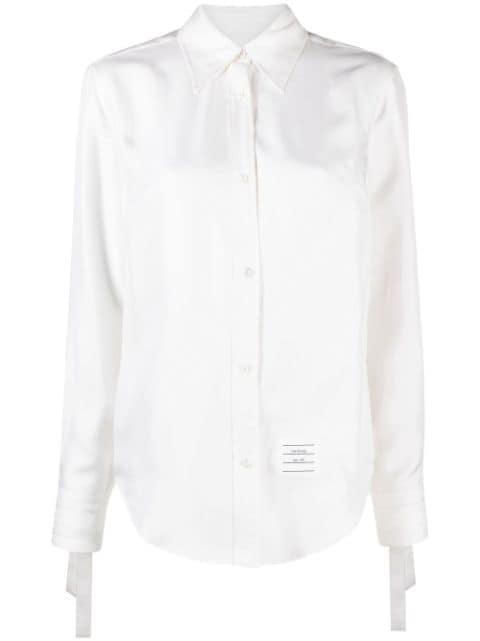 scarf-cuff detail shirt by THOM BROWNE