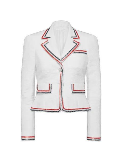 seersucker jacket by THOM BROWNE