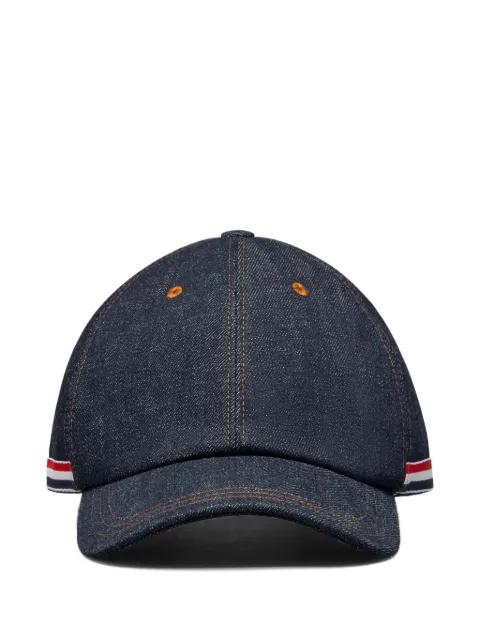 selvedge denim baseball cap by THOM BROWNE