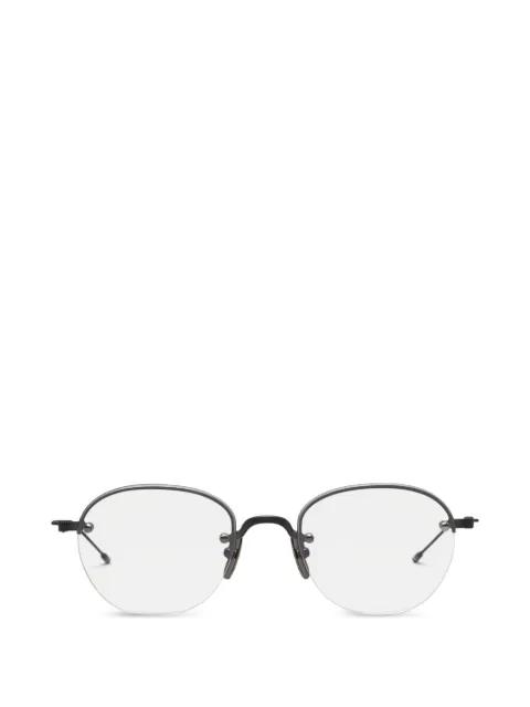 semi-rimless oval-frame glasses by THOM BROWNE