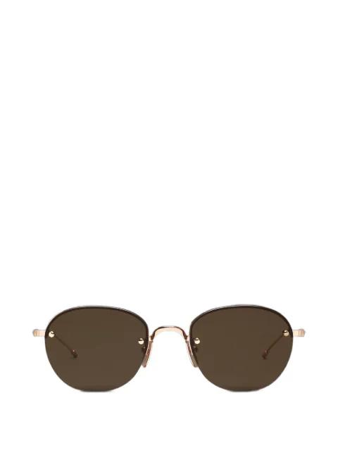 semi-rimless sunglasses by THOM BROWNE