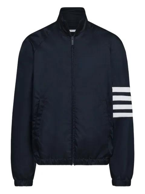 shiny ripstop raglan 4-Bar track jacket by THOM BROWNE