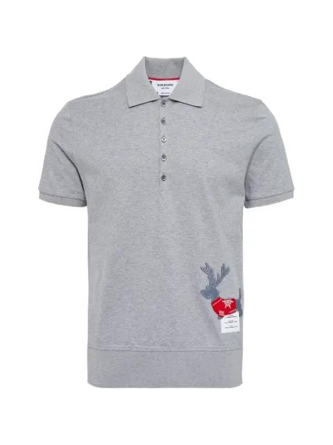 short-sleeve polo shirt by THOM BROWNE