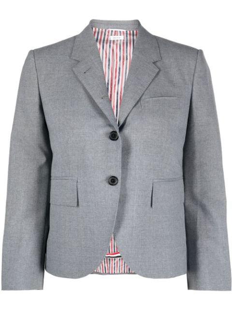 shrunken-fit cropped blazer by THOM BROWNE