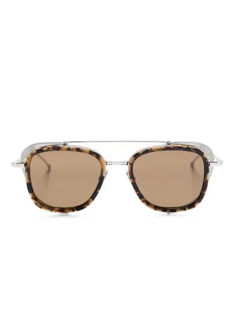 side-shield sunglasses by THOM BROWNE