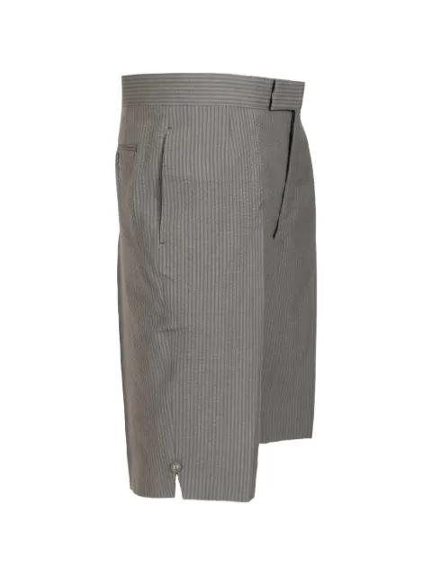 side-slit shorts by THOM BROWNE