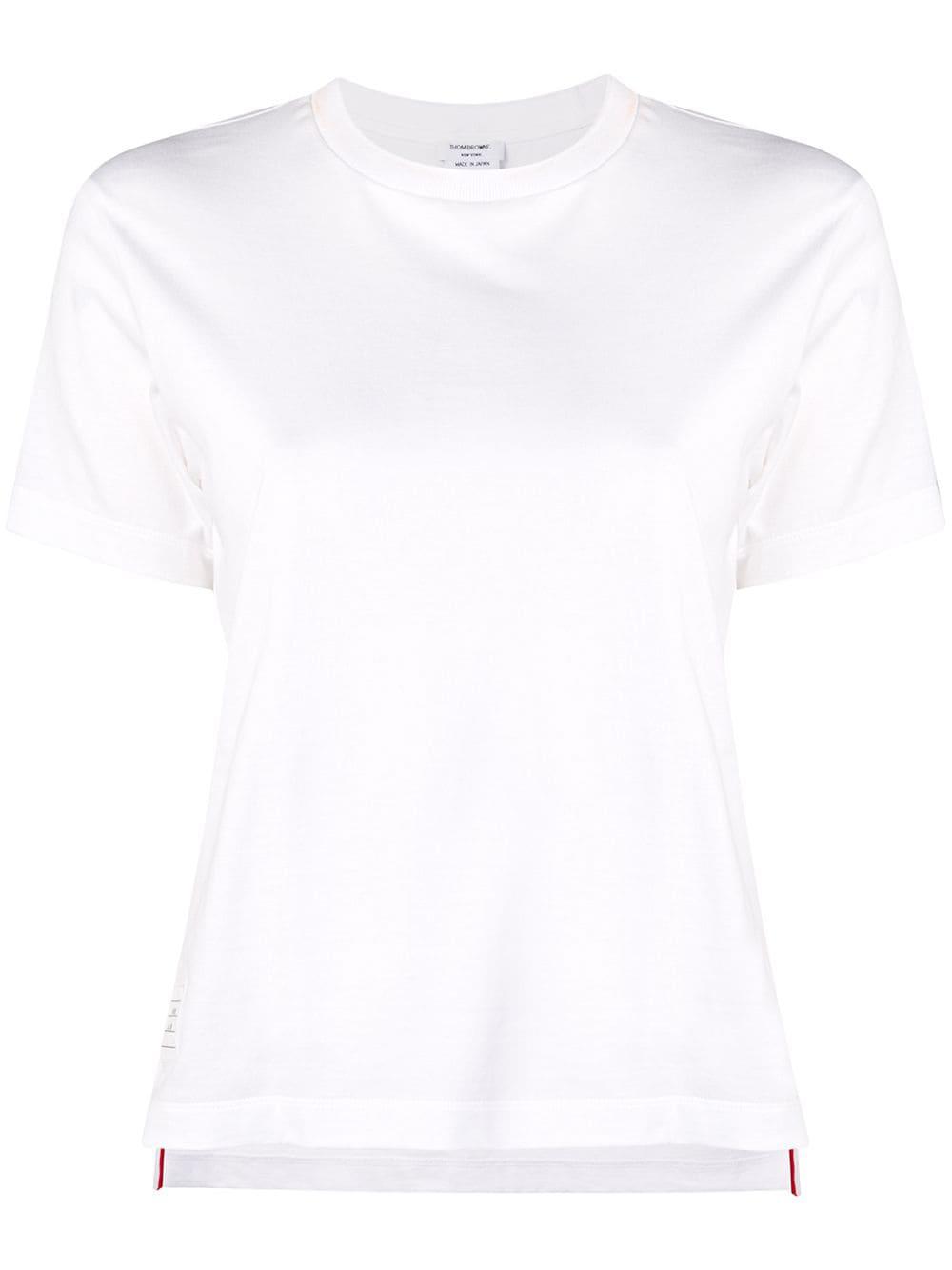 side slits relaxed T-shirt by THOM BROWNE