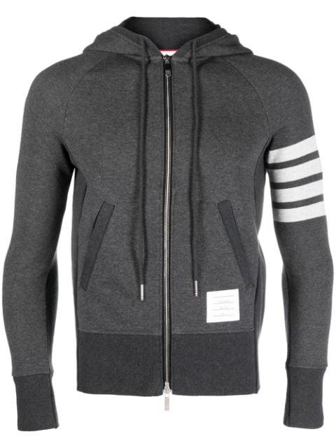 signature 4-bar stripe hoodie by THOM BROWNE