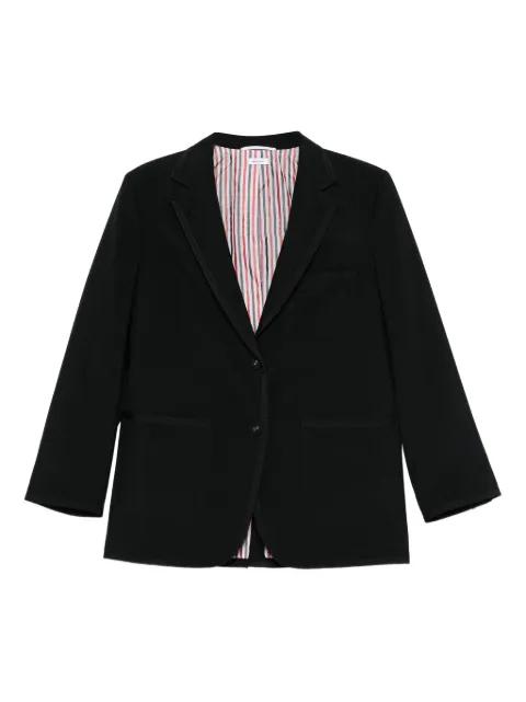 single-breasted blazer by THOM BROWNE single-breasted blazer by THOM BROWNE
