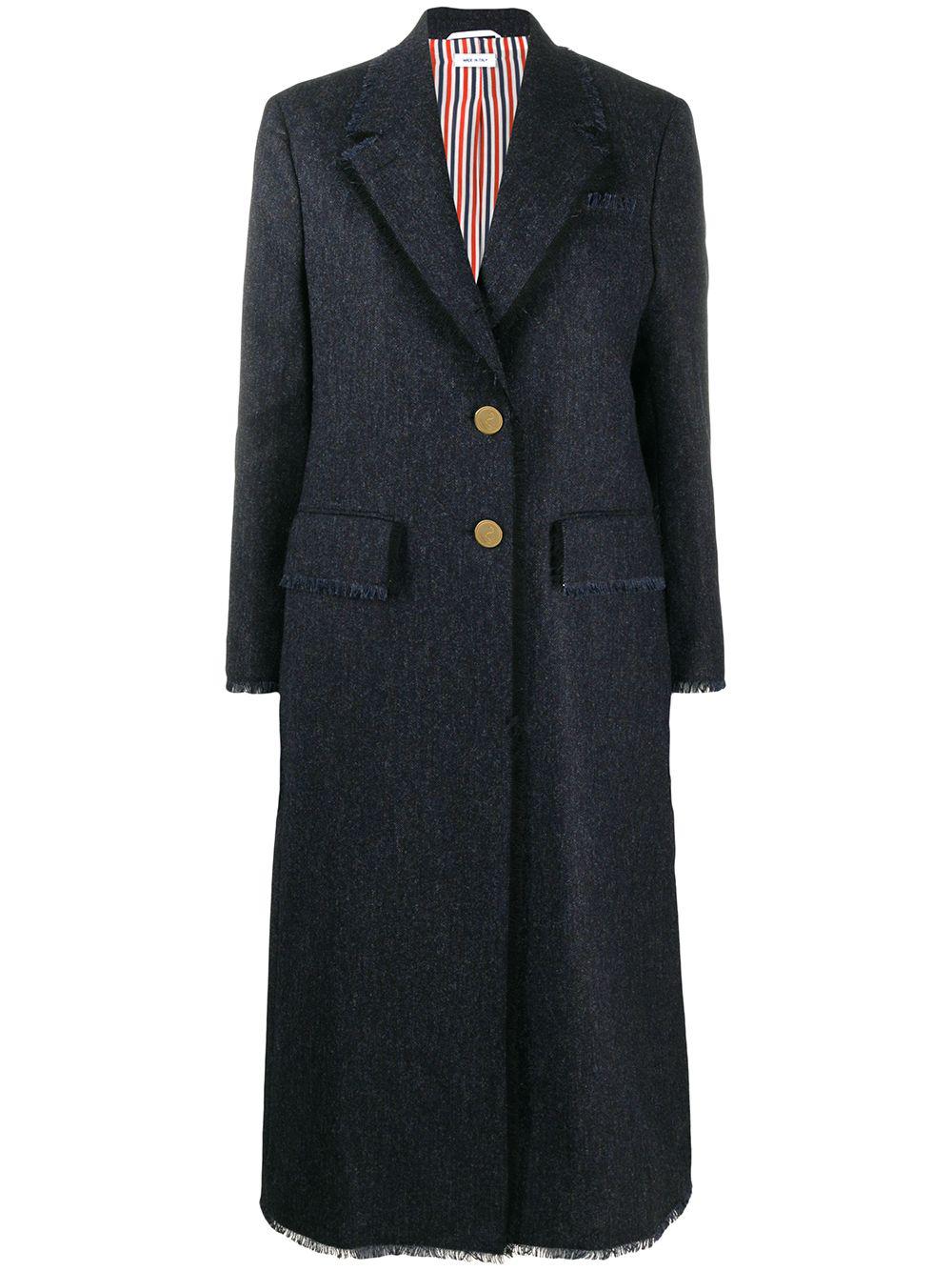 single-breasted coat by THOM BROWNE
