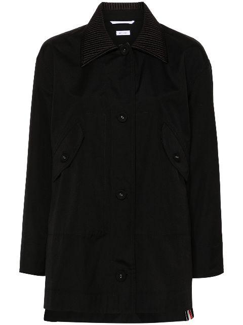 single-breasted coat by THOM BROWNE