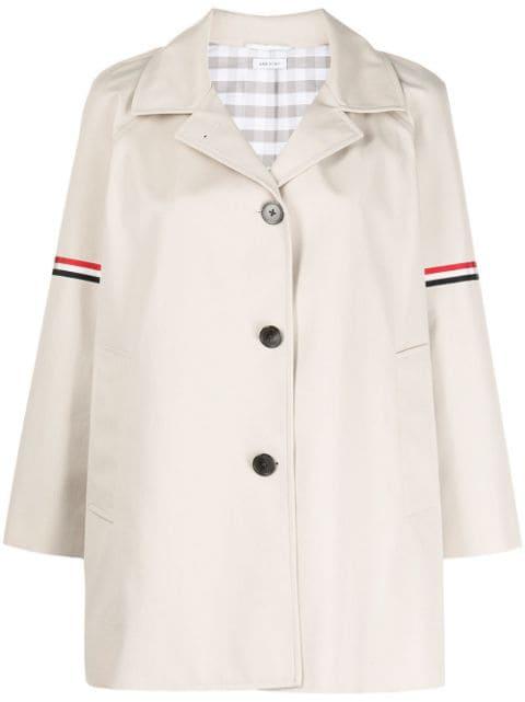 single-breasted short coat by THOM BROWNE