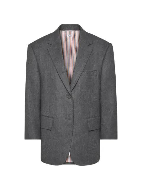 single-breasted wool blazer by THOM BROWNE
