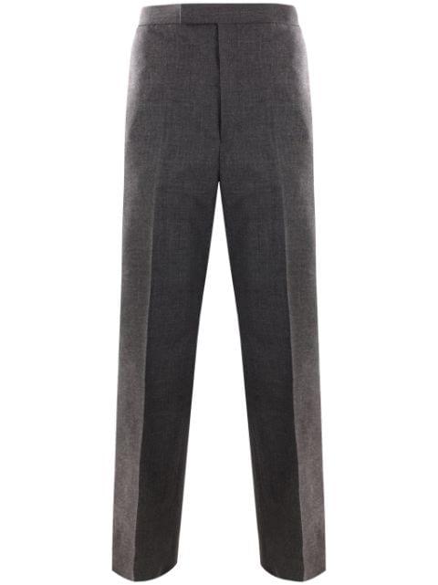 slim-fit tailored trousers by THOM BROWNE