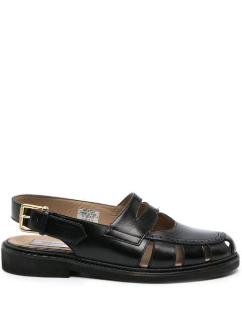 slingback cut-out sandals by THOM BROWNE
