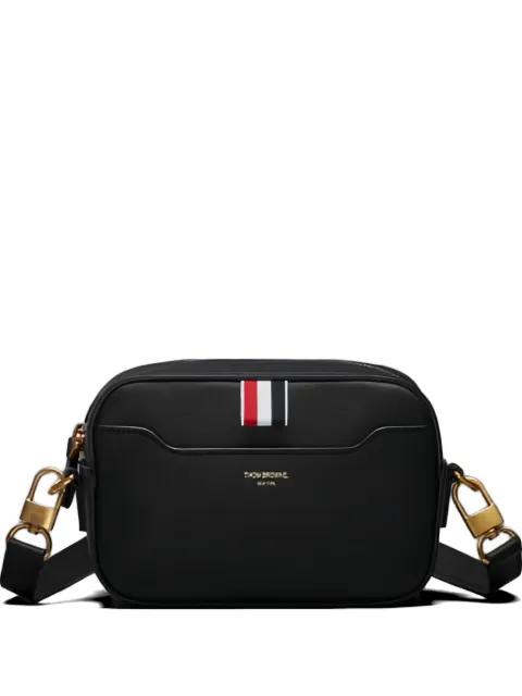 small leather camera bag by THOM BROWNE