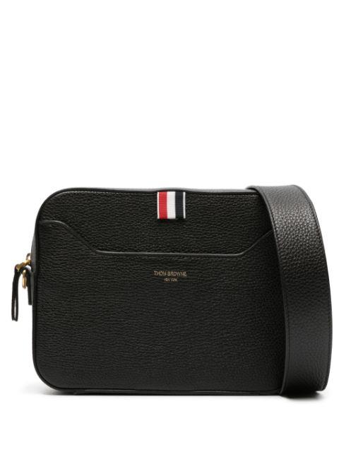 soft pebble grain 4-bar small camera bag by THOM BROWNE