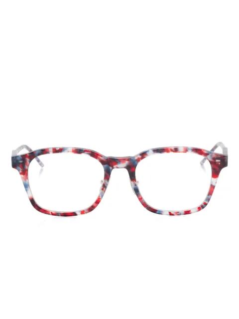 square-frame glasses by THOM BROWNE