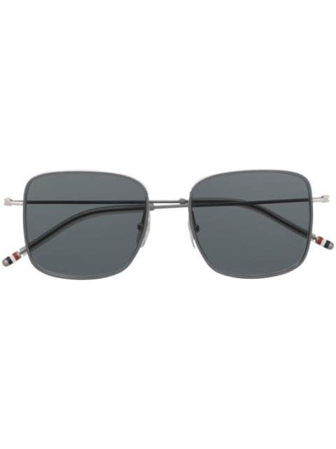 square pilot-frame sunglasses by THOM BROWNE