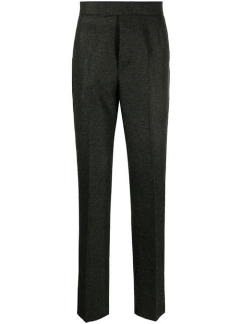 straight-leg wool trousers by THOM BROWNE