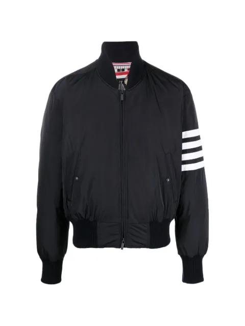 stripe bomber jacket by THOM BROWNE