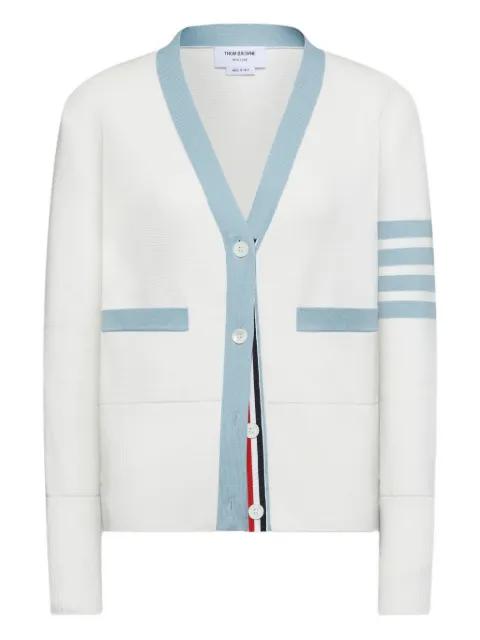 stripe-detail cardigan by THOM BROWNE