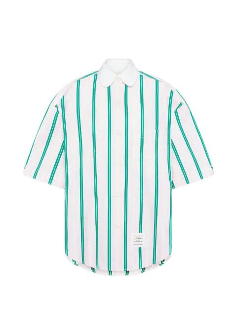 stripe poplin shirt by THOM BROWNE