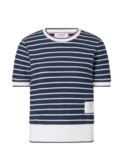 striped T-shirt by THOM BROWNE