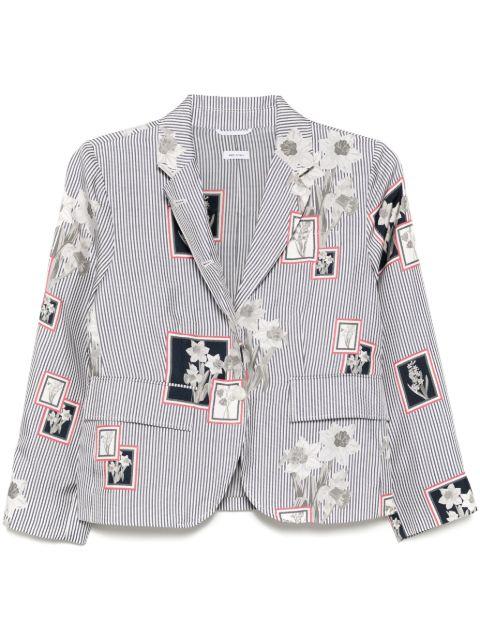 striped blazer by THOM BROWNE