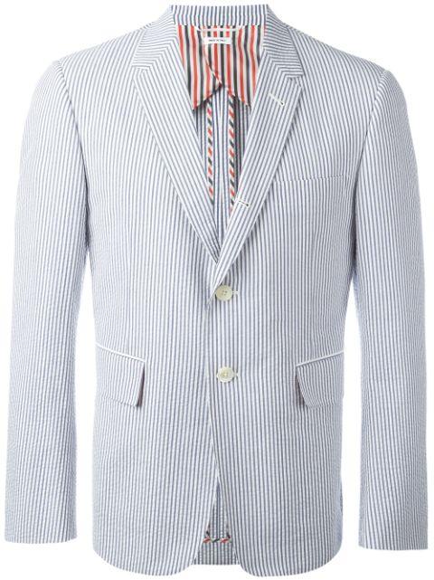striped blazer by THOM BROWNE