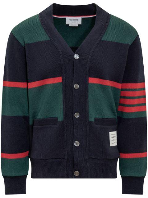 striped cardigan by THOM BROWNE