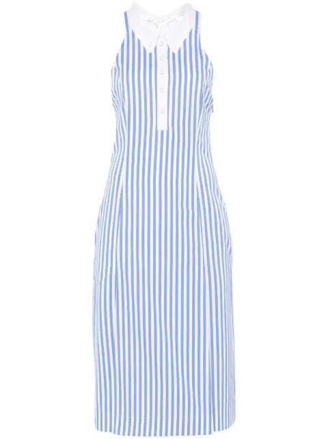 striped midi dress by THOM BROWNE